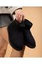 Furry Warm Water-Repellent Women's Winter Daily Use Short Mini Thin Sole Boots Black - 5