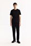Men's Black Crew Neck Viscose Blend Bi-Stretch Printed Regular Fit T-Shirt A52Y1014 - 5