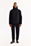 Men's Black Hooded Windproof -5 Degree Resistant Plush Regular Fit Coat A52Y6077 - 6