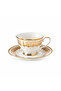 Tea Cup And Saucer Set Shiny Gold - 7
