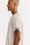 Men's Ecru Crew Neck Soft Touch Bi-Stretch Printed Regular Fit T-Shirt A52Y1022 - 5