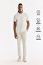 Men's Off-White Elastic Side Anti-Wrinkle Technical Fabric Slim Fit Chino Trousers A61Y3077