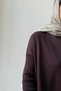 Mira Mercerized Hijab Set - Brown - 4