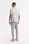 Men's Gray Crew Neck Printed Bi-Stretch Interlock Regular Fit T-Shirt A51Y1132 - 4