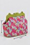 Chin Women's Patterned Scholarship Hand and Shoulder Bag - Pistachio Green-Fuchsia - 5