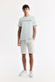 Men's Mint Green Crew Neck Reflective Bi-Stretch Interlock Regular Fit T-Shirt A51Y1037 - 6