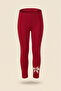 Girl's Christmas Tights with Christmas Print, 2 Yarns, Fleece, Shaded Cotton - 4