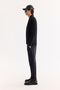 Men's Black Shawl Collar Buttoned Soft Touch Striped Regular Fit Cardigan A52Y5042 - 3