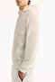 Men's Ecru Hooded Soft Touch Fleece Regular Fit Sweatshirt A52Y1268 - 3