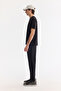 Men's Black Crew Neck Printed Soft Touch Breathable Regular Fit T-Shirt A61Y1020 - 3