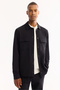 Men's Black Classic Collar Quick Dry Non-Iron Technical Fabric Comfort Fit Shirt Jacket A52Y2118 - 5