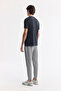 Men's Anthracite Crew Neck Printed Soft Touch Regular Fit T-Shirt A51Y1138 - 4