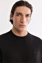 Men's Black Crew Neck Rayon Oversize Fit T-Shirt B001050 - 2