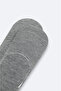 Men's Gray Bamboo Ballerina Socks B008557 - 2