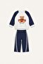 100% Cotton Regular Fit Teddy Bear Long Sleeve Top Elasticized Leg Bottom 2-Piece Set Baby Girl I3661A526Au - 5