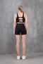 Women's High Waist Black Biker Leggings with Side Pockets, Gathering Sports and Casual Shorts Leggings - 5