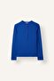 Fitted Basic Ribbed Camisole Long Sleeve Henley Collar Basic T-Shirt I5711Ax26Au - 6