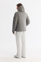 Men's Darkgray Hooded Water Repellent Windproof -20 ° C Durable Goose down Ski Jacket A42Y6123 - 3