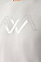 Men's Light Gray Crew Neck Printed Soft Touch Regular Fit T-Shirt A41Y1131 - 5