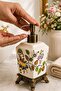 Lavina Ceramic Liquid Soap Dispenser, Cream, Spring, Bronze Footed 470 ml - 4