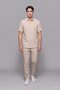 Regular Fit Pleated Beige Trousers I0045Ax26Hs