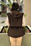 Vest with Front Flap and Drawstring Pockets - 4