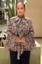 Firfr Detailed Lined Patterned Chiffon Tunic