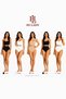 Women's Panties High Waist 5 Pack White Black Skin Color Soft Stretchy Lycra - 3
