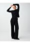 Black Straight Cut Knitted Trousers