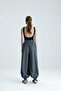 Bonita High Waist Buckle Pocketed Shalwar Anthracite Trousers - 5