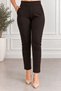 Pipe Leg Side Pocket Steel Knitted Leggings Trousers