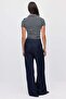 Women's Pleated Wide Leg Jeans - 6