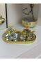 Oval Model Mirror Presentation Tray Decor Gold 25 cm - 8