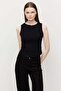 Women's Double Zipper Corded Fabric Bodysuit
