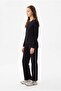 Girl's White Striped Wide-Leg Pants - 3