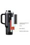 - “Big Cup” 1.2 L Coral Pink, Stainless Steel Thermos - with Extendable Straw, Double Wall, S - 6