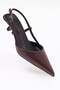 Women's Pointed Toe Short Heeled Shoes - 7