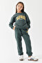 Girls' Printed Detailed Sweatpants - 6