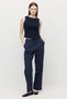 Women's Double Zipper Corded Fabric Bodysuit - 5