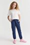 Girl's Sweat Bottoms with Elastic Waist and Legs - 7