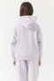 Girl's Text Printed Hooded Sweatshirt - 5