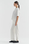 Women's Elastic Waist Sweat Bottoms with Side Stripe Detail - 3