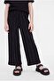 Girl's Elastic Waist Striped Wide-Leg Pants - 4