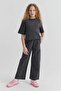 Girl's Elastic Waist Sweat Bottoms