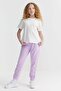Girl's Sweat Bottoms with Elastic Waist and Legs - 7