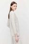 Women's Crew Neck Textured Slit Blouse - 3