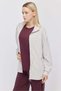 Women's Slim Sweatshirt with Adjustable Waist and Lace-Up Detail - 3