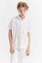 Boy's Collared Buttoned Textured Shirt
