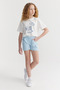 Girl's Elastic Waist Shorts - 3