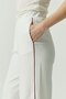 Women's Elastic Waist Striped Sweat Bottoms - 7